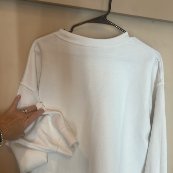 Taylor Swift Gildan White Heavy Blend Sweatshirt size large superbowl/ preowned - Picture 5 of 6